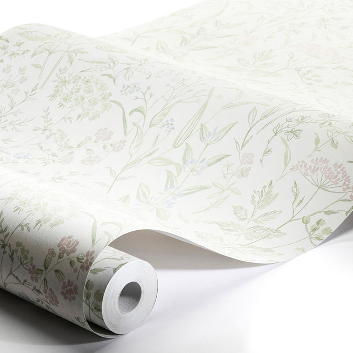 Schumacher Delicate Dance Leaf Wallpaper Sample 9336