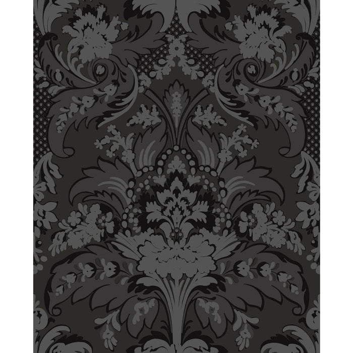 Cole & Son Aldwych Black And Graphite Wallpaper Sample 94/5030.CS.0