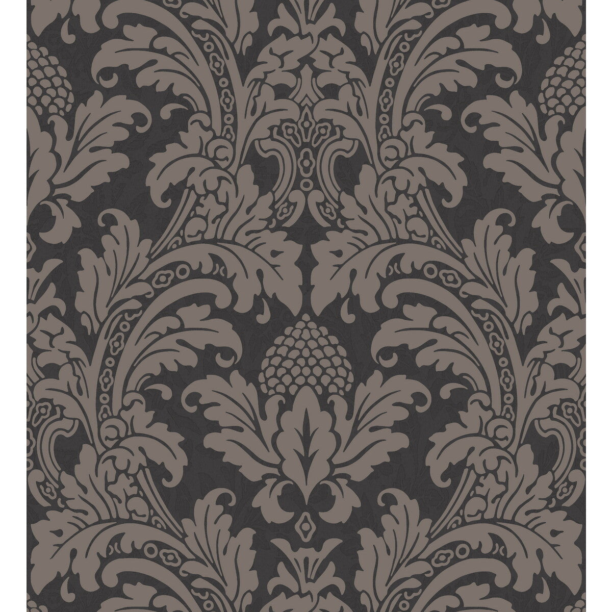 Cole & Son Blake Black And Graphite Wallpaper Sample 94/6032.CS.0