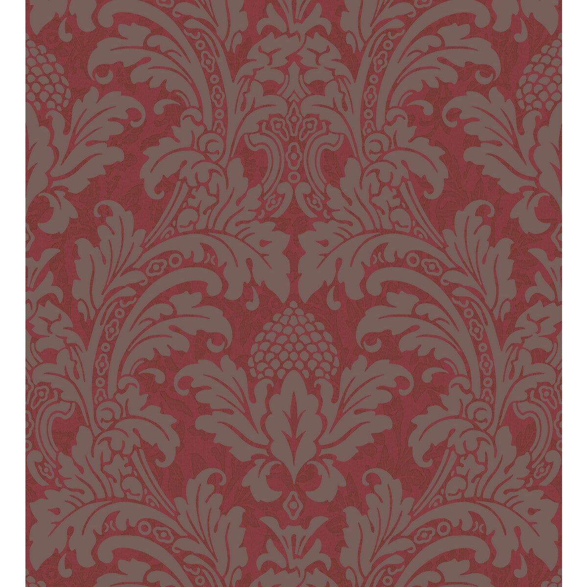 Cole & Son Blake Red And Silver Wallpaper Sample 94/6034.CS.0