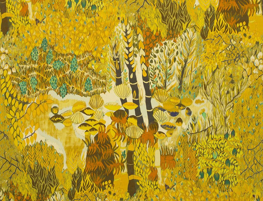Jim Thompson Melusine Klimt Gold Fabric Sample JT013689002