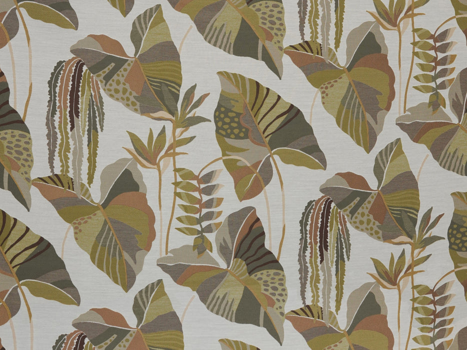 Jim Thompson Arum Leaves Silver Dawn Fabric JT013963002