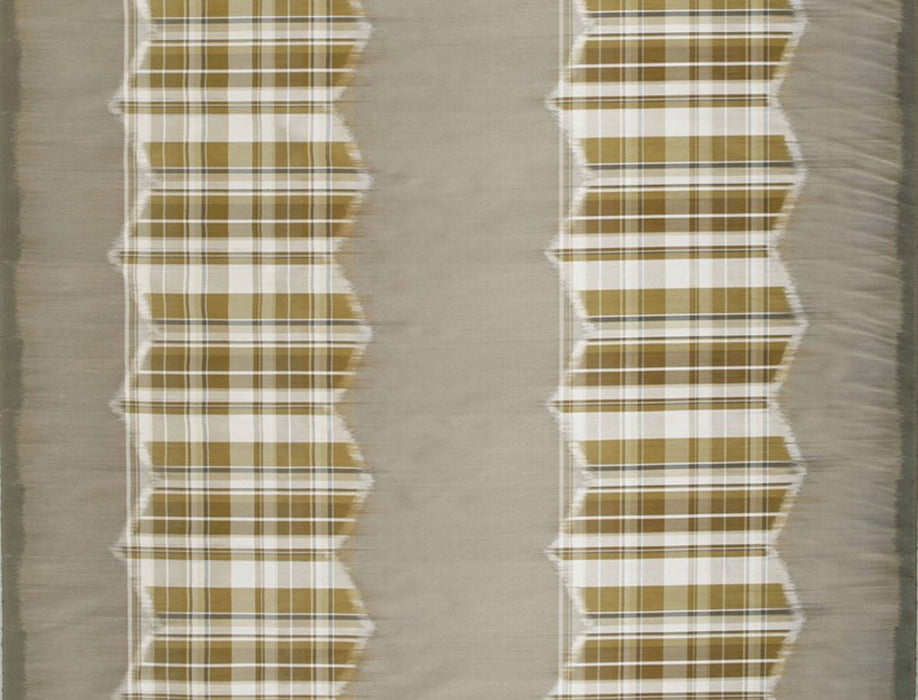 Jim Thompson Tasawan Ikat Stripe Bronze Fabric Sample JT013709004
