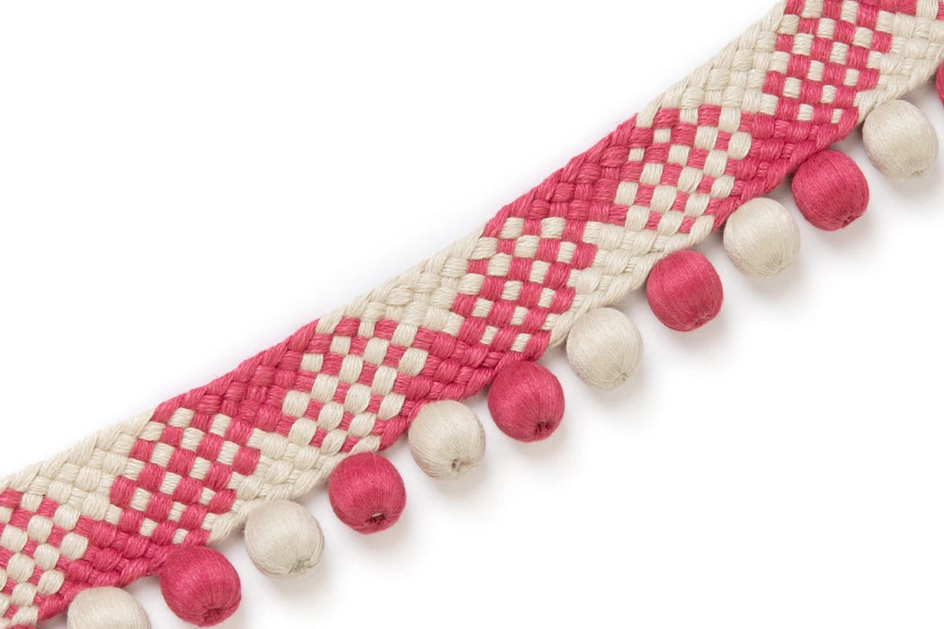 Christopher Farr Festoon Hot Pink Trim Sample