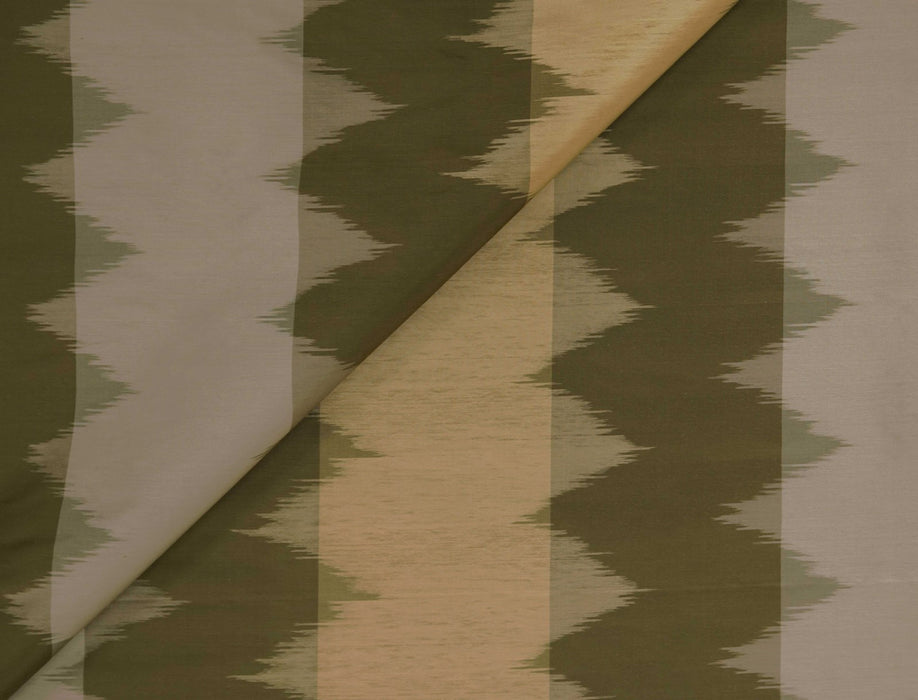 Jim Thompson Khanom Ikat Stripe Topaz Fabric Sample JT013787002