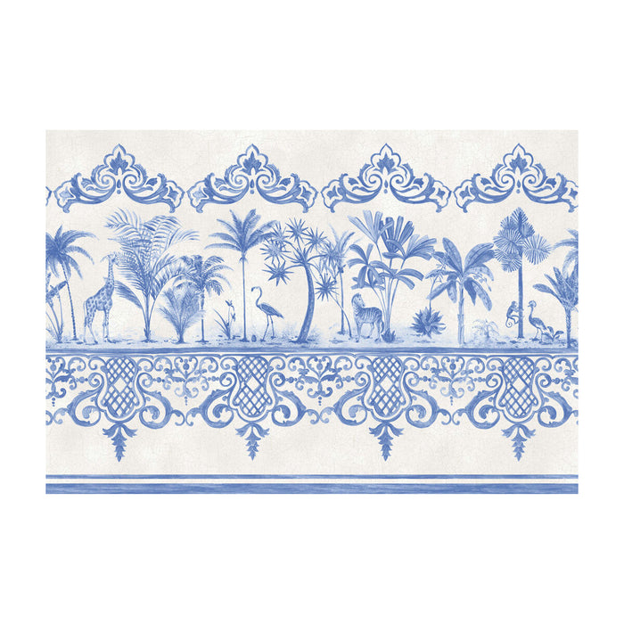 Cole & Son Rou Border Cobalt Blue Wallpaper Sample 99/10042.CS.0