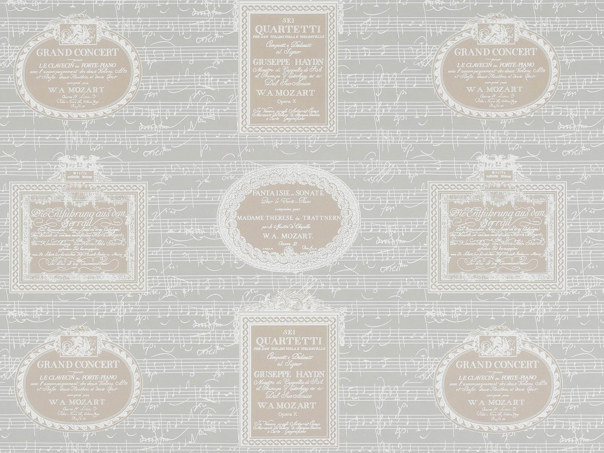 Pierre Frey Pentagrama Beige Wallpaper Sample FP862002