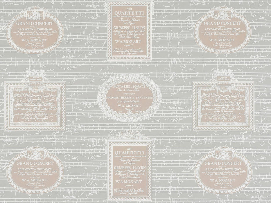 Pierre Frey Pentagrama Beige Wallpaper Sample FP862002