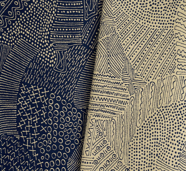 Pierre Frey Segou Indigo Fabric Sample F3860002
