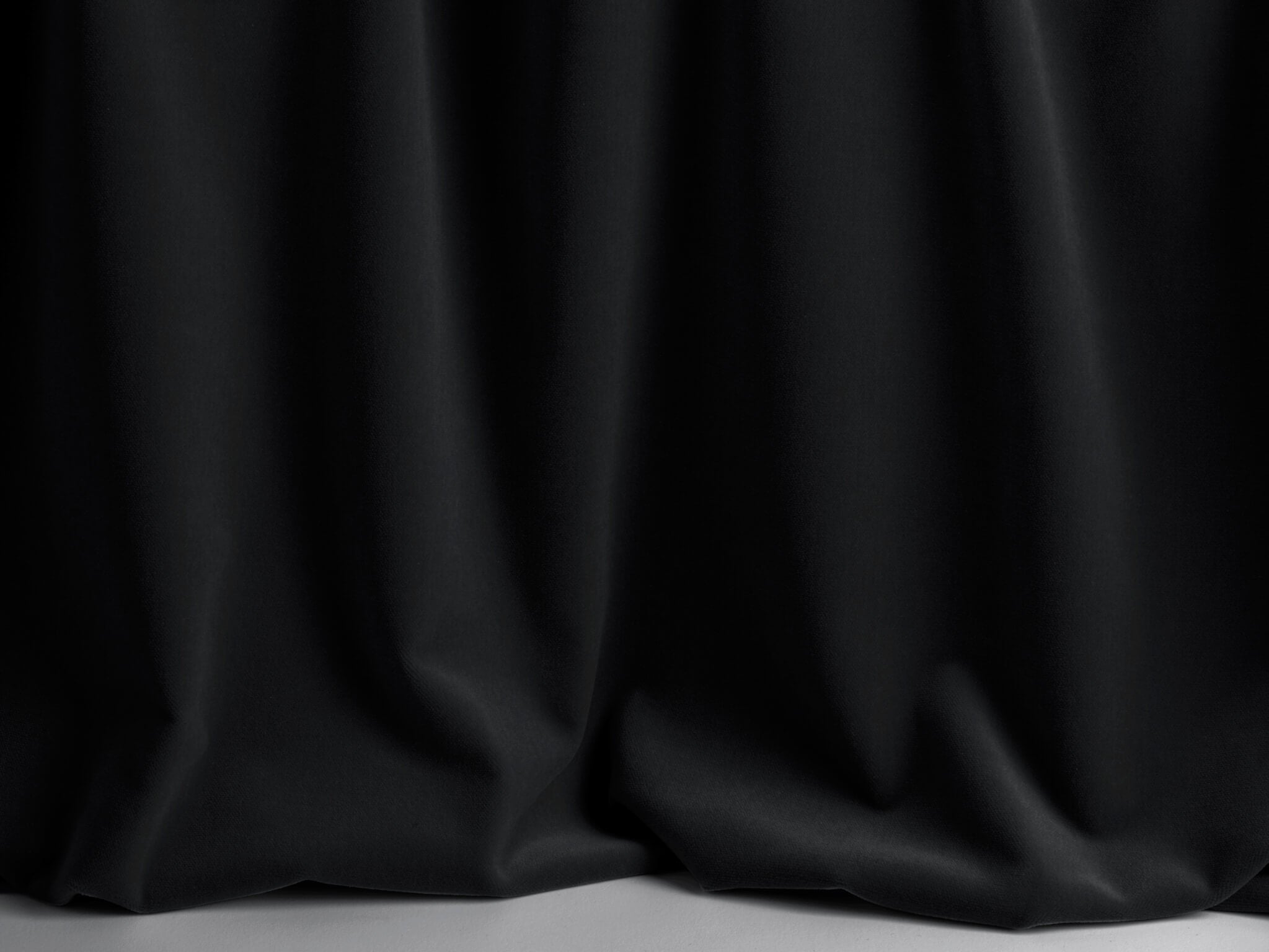 Pierre Frey Fine Simple Black Fabric Sample F3210006