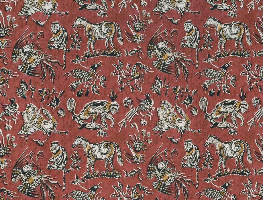 Jim Thompson Madura Red Earth Fabric Sample JT013795003