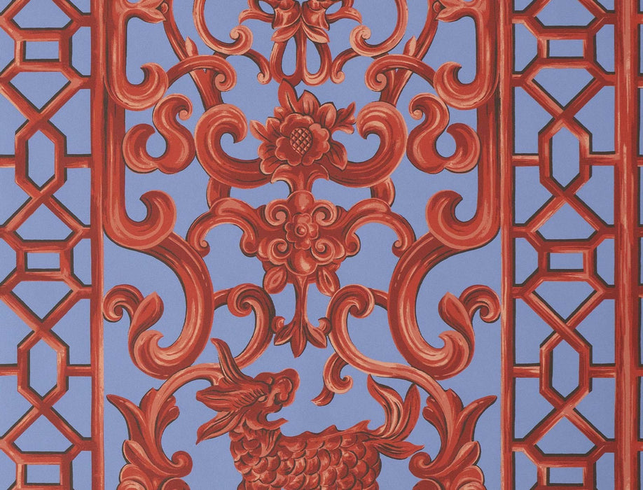 Jim Thompson Xanadu  Blue Reef Wallpaper Sample JT021069005