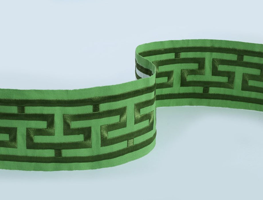 Jim Thompson Labyrinth Tape  Emerald Trim Sample JT030022006