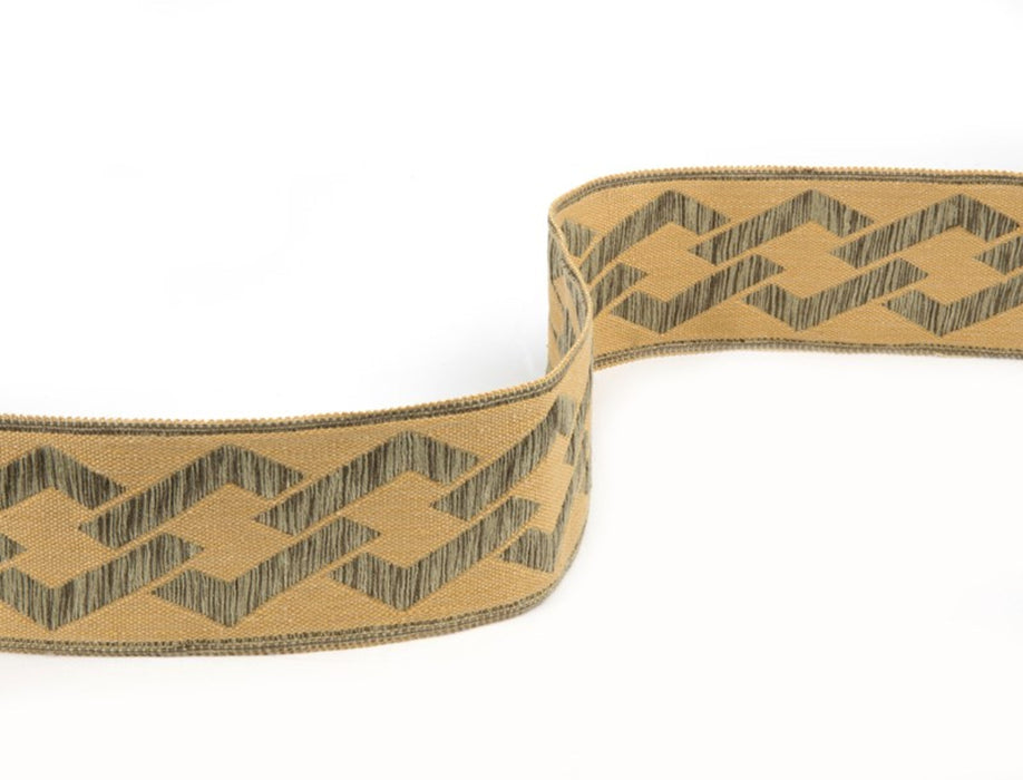 Jim Thompson Thai Fretwork Border  Straw Trim Sample JT030012007