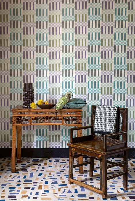 Pierre Frey Kasuri Pluie Wallpaper Sample FP050002