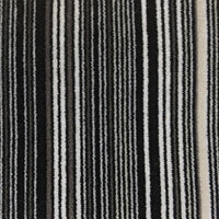 Aldeco Pinstripe Velvet Black & White Fabric A918370001