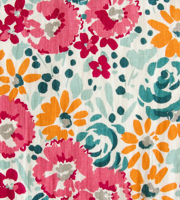 Aldeco Cottage Garden Floribunda Happy Party Fabric Sample A919140001