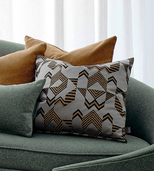 Aldeco Albers Silver Gray Fabric Sample A9ALBE0001