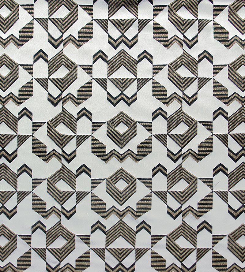 Aldeco Albers Silver Gray Fabric Sample A9ALBE0001