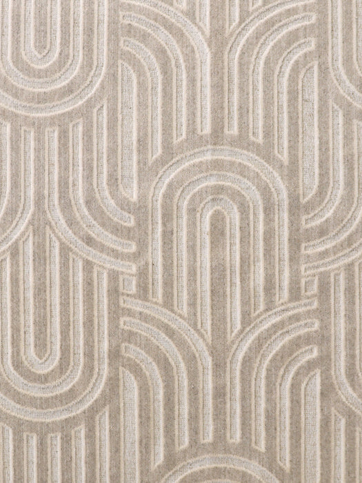 Aldeco Belle Epoque Velvet White Cotton Fabric A9BELL0001