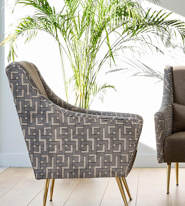 Aldeco Interception Jacquard Velvet Light Greige Fabric A9INTE0001