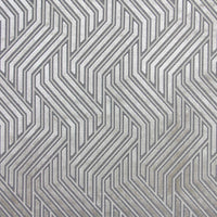 Aldeco Modernist Jacquard Velvet Greige Fabric A9MODE0001