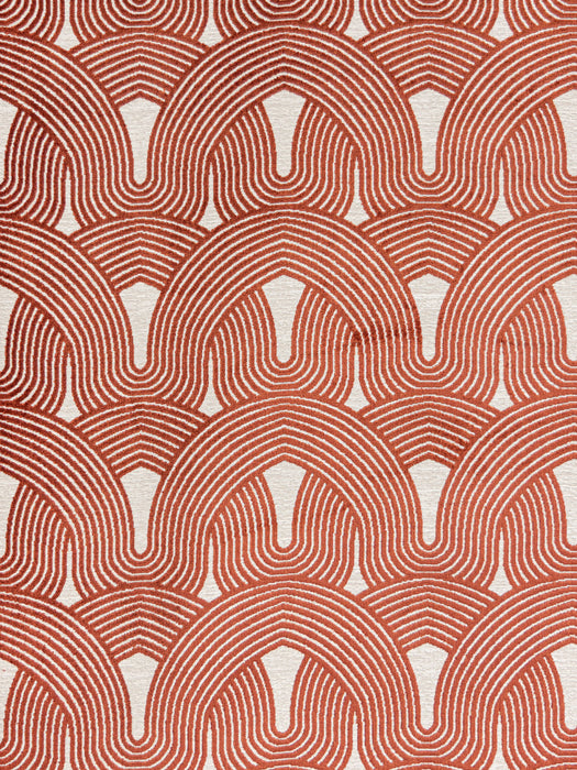 Aldeco Sperky Velvet Linen Terracotta Fabric A9192600002