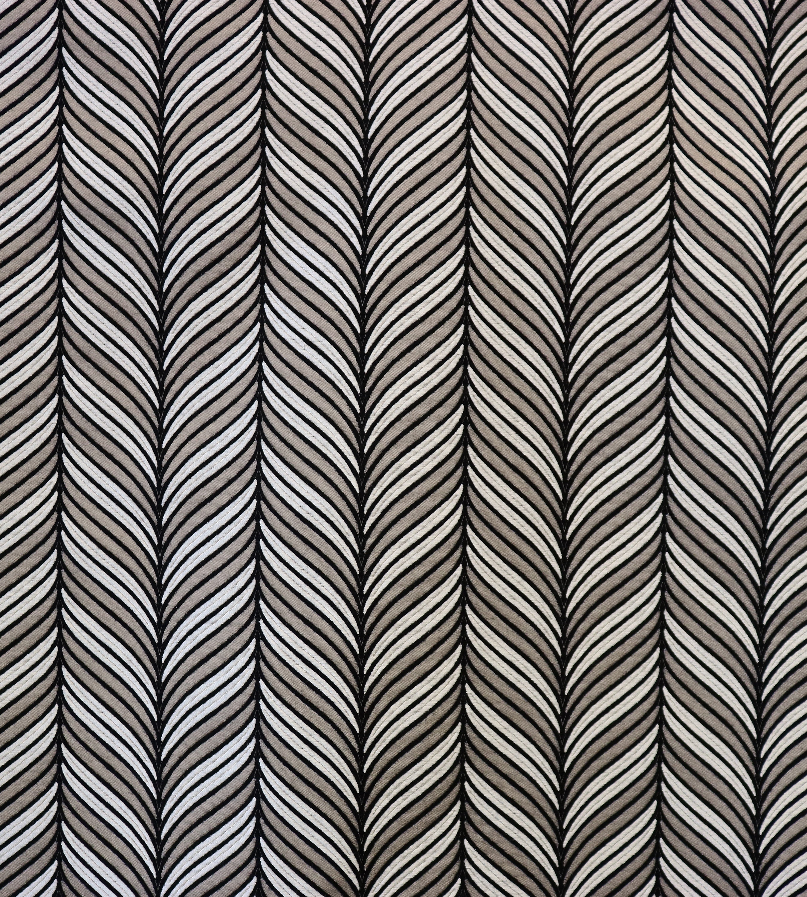 Aldeco Carousel Cord White Taupe Fabric Sample A9CARO0002