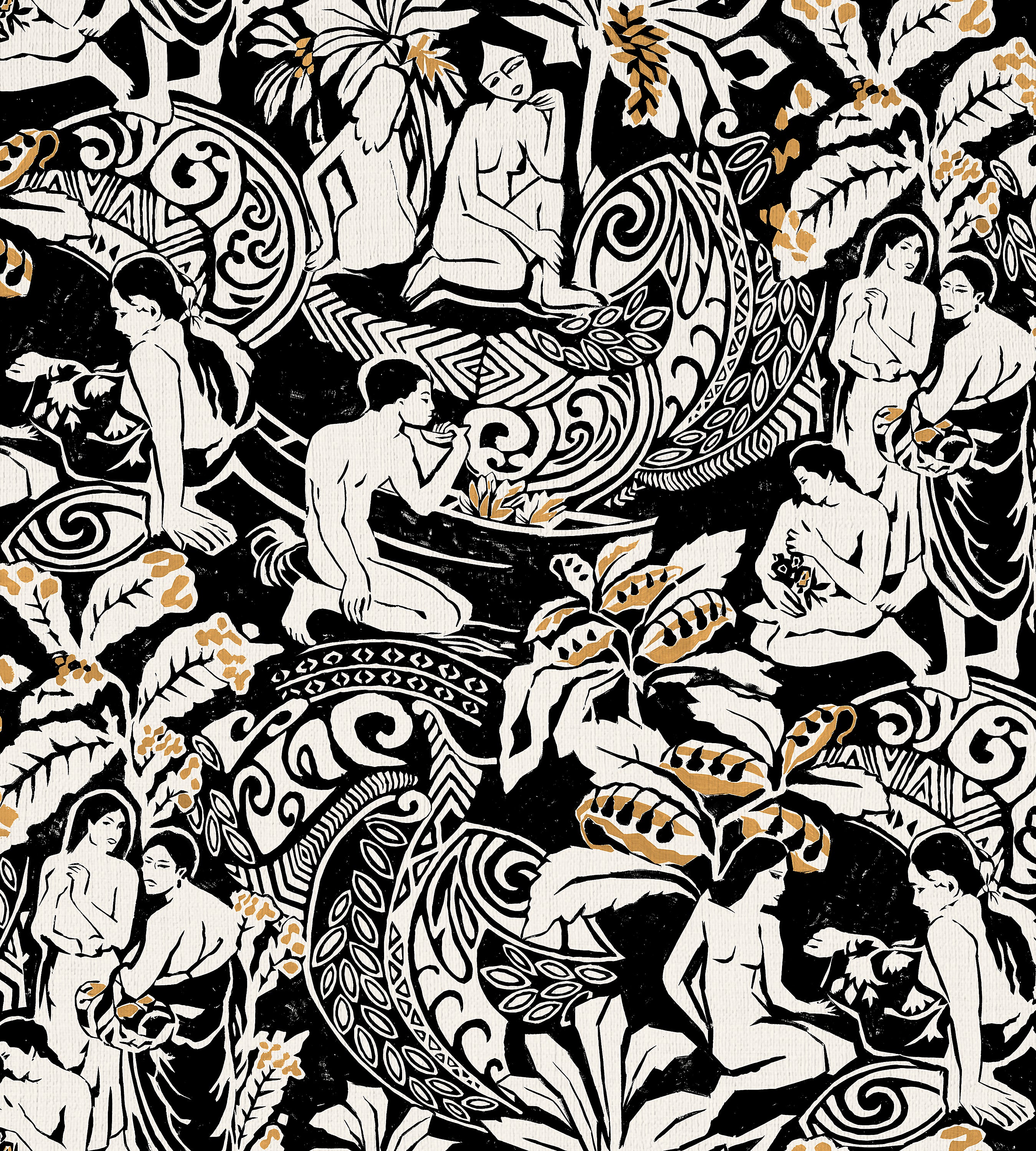 Aldeco Demoiselles - Outdoor Fr Exotic Night Fabric A9DEMO0002