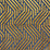 Aldeco Modernist Jacquard Velvet Gold Over Blue Fabric Sample A9MODE0002