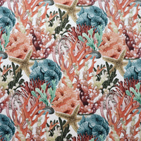 Aldeco Sealife Velvet Pacific Sunset Fabric A9SEAL0002
