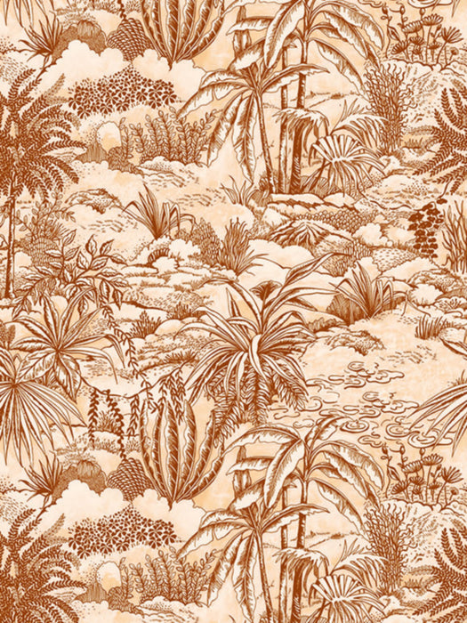 Aldeco Paysage De Reve Terracotta Dream Fabric Sample A9192580003