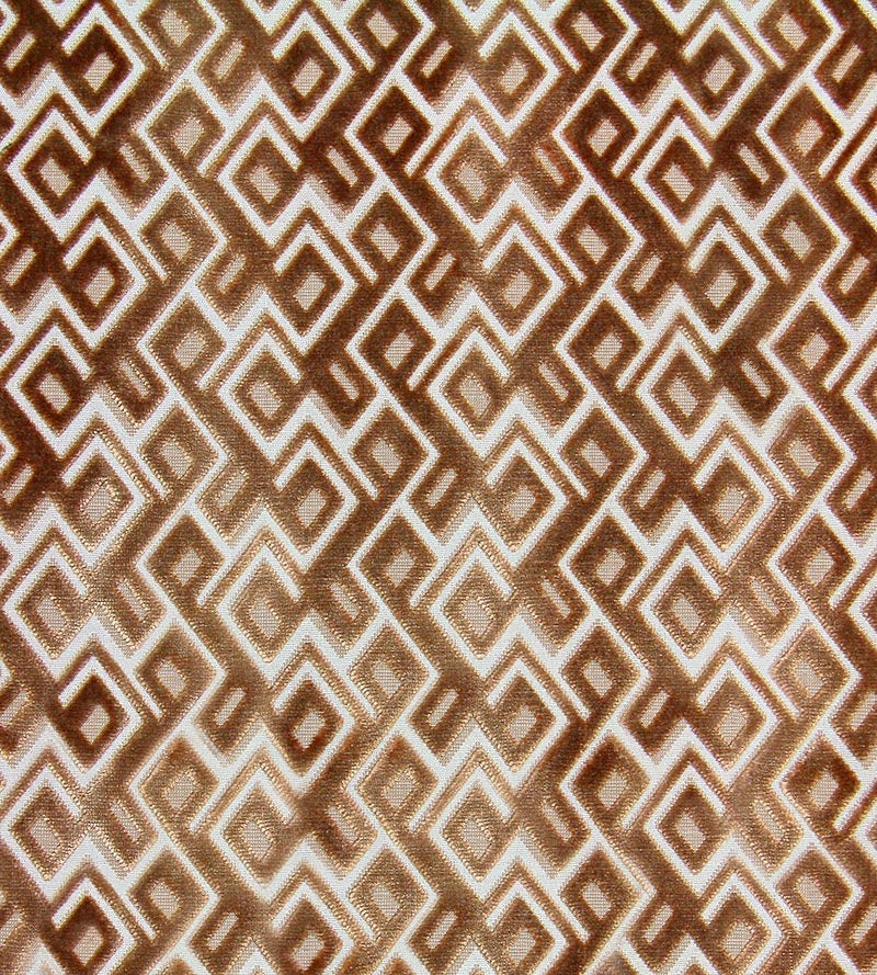 Aldeco Anni Jacquard Velvet Sunset Linen Fabric A9ANNI0003