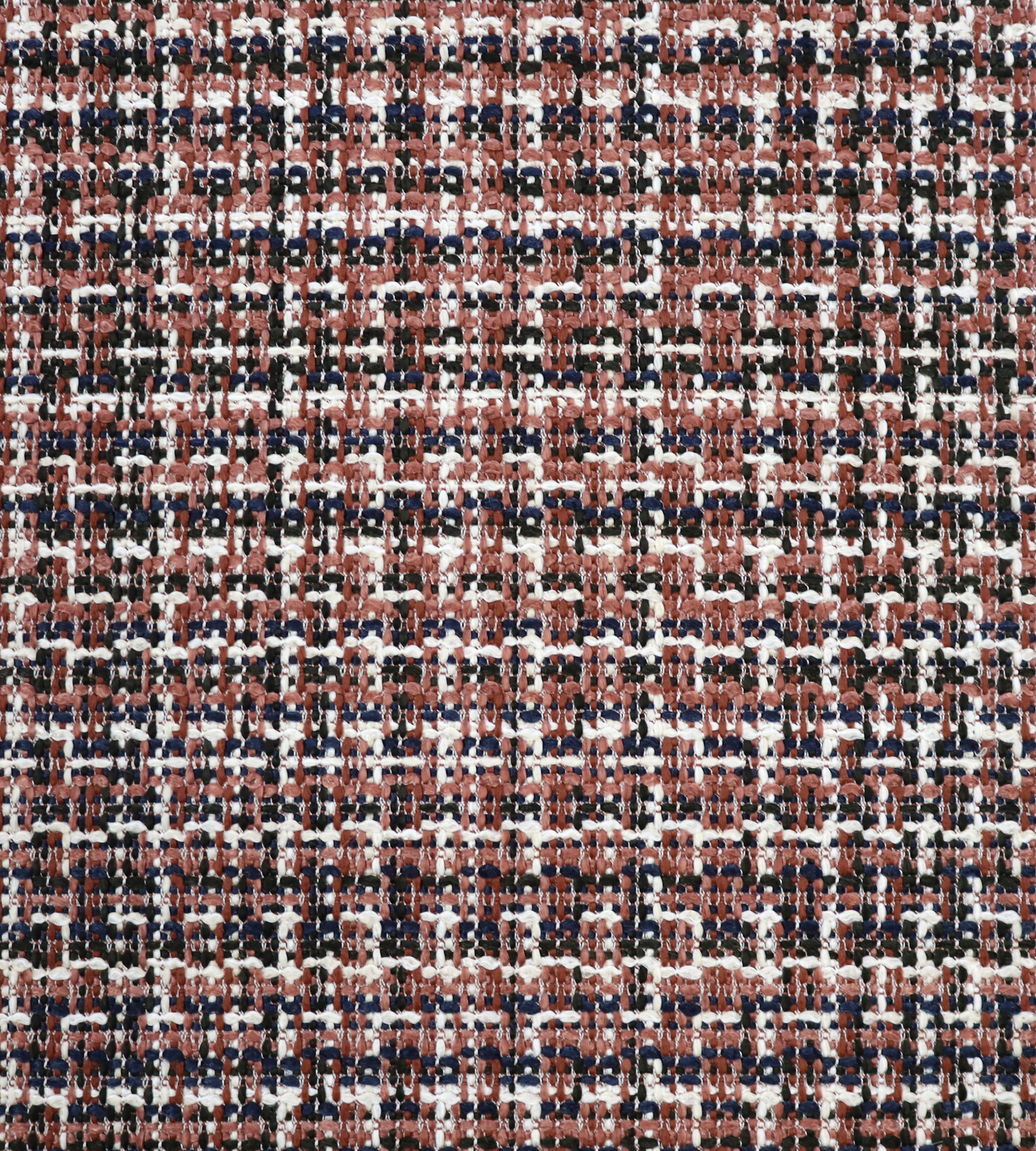 Aldeco Belle Tweed - Outdoor Fr Marine Coral Fabric A9BELLE0003