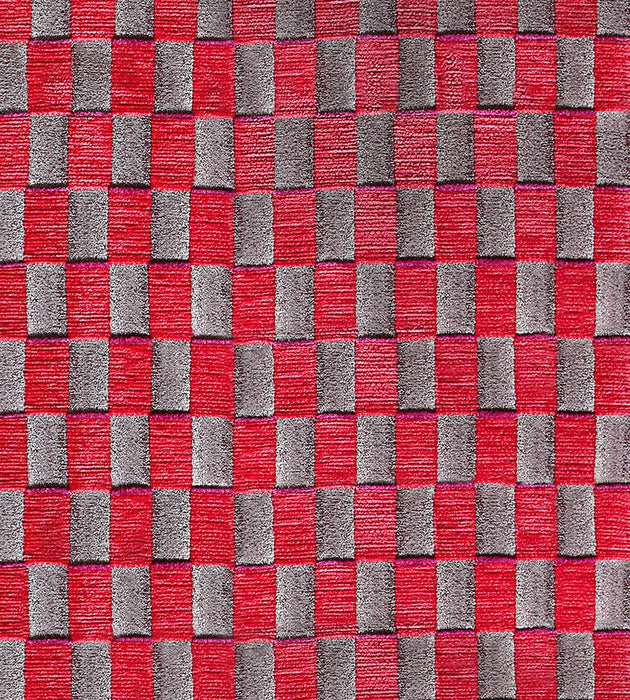 Aldeco Damier Wild Rose Fabric Sample A9DAMI0003