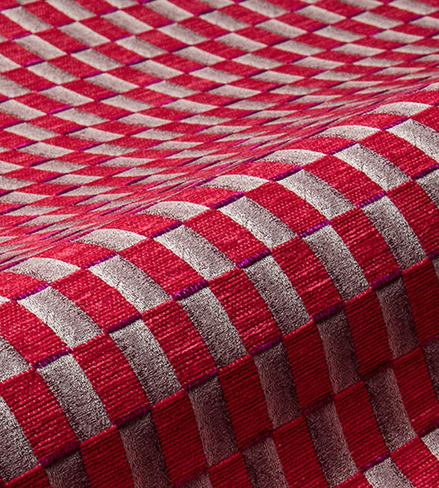 Aldeco Damier Wild Rose Fabric Sample A9DAMI0003