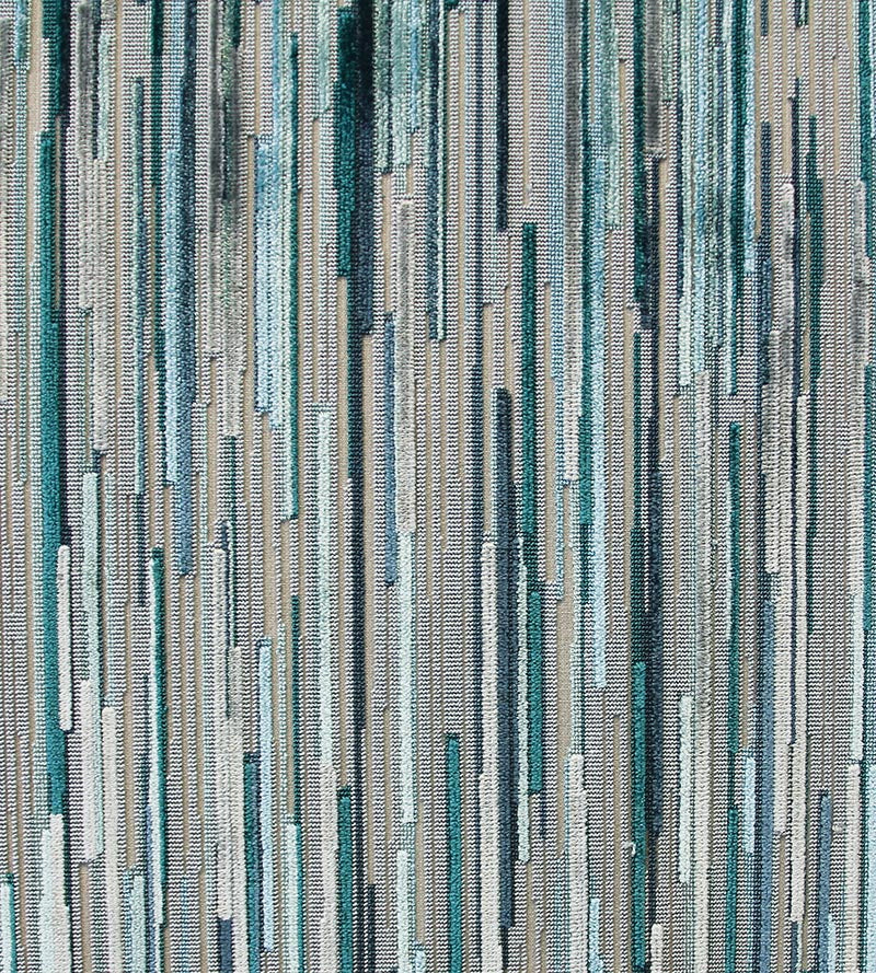 Aldeco Filament Velvet Blue Mood Fabric A9FILA0003