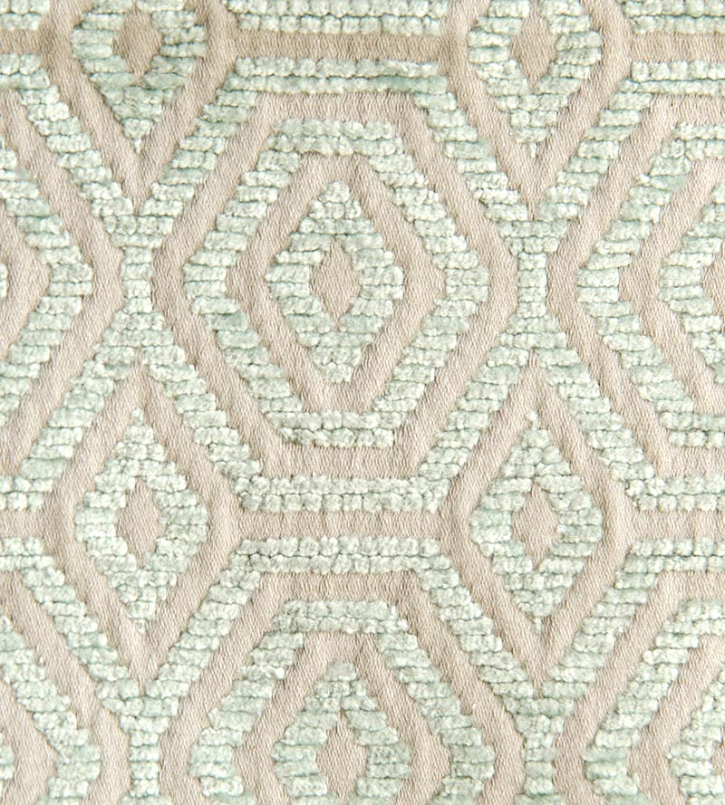 Aldeco Geometric Drops Aqua Harbor Fabric Sample A9GEOM0003