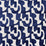 Aldeco Decoupe Velvet Navy Blue Linen Fabric A9192610004