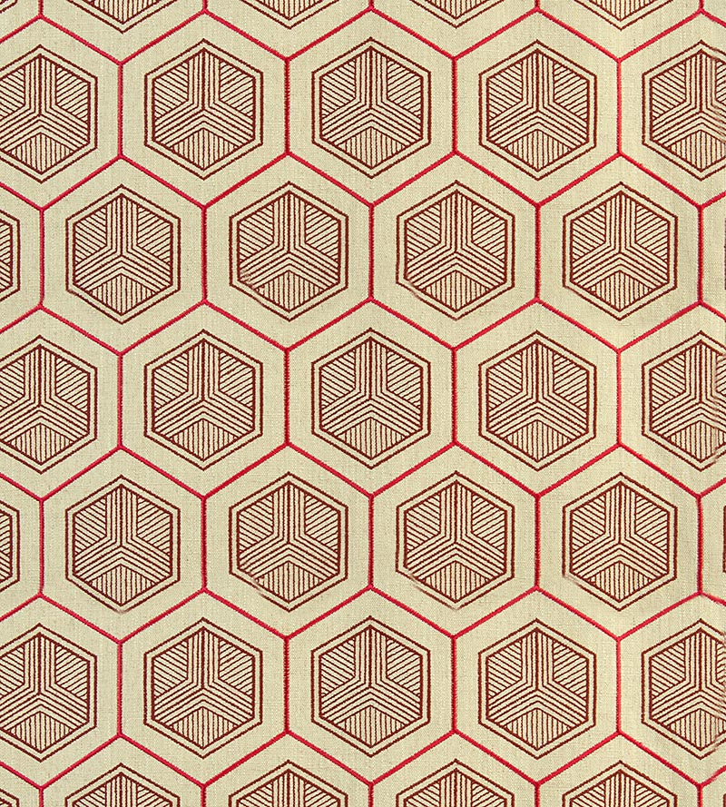 Aldeco Hexaddiction Magenta Fabric Sample A920010004