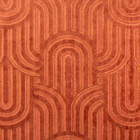 Aldeco Belle Epoque Velvet Terracotta Fabric A9BELL0004