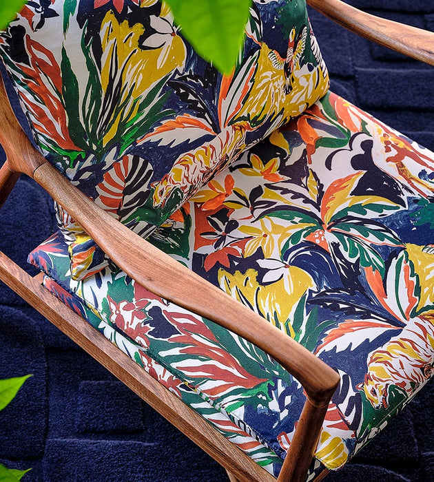 Aldeco Botanical Dream Blue Beauty Fabric A9BOTA0004