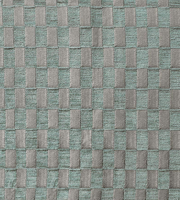 Aldeco Damier Seafoam Fabric Sample A9DAMI0004