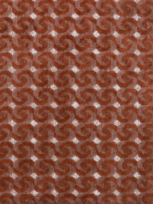 Aldeco Frisson Velvet Terracotta Fabric Sample A9FRISSON0004