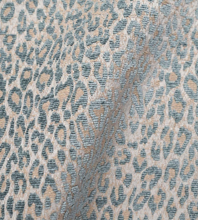 Aldeco Leopard Cloudy Blue Fabric A9LEOP0004