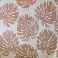 Aldeco Palm Leaves Chic Salmon Fabric A9PALM0004