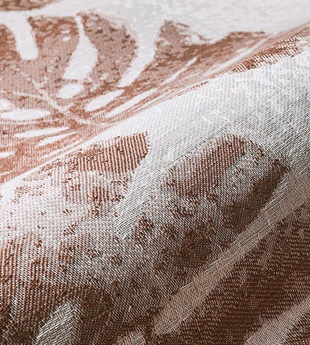 Aldeco Palm Leaves Chic Salmon Fabric A9PALM0004