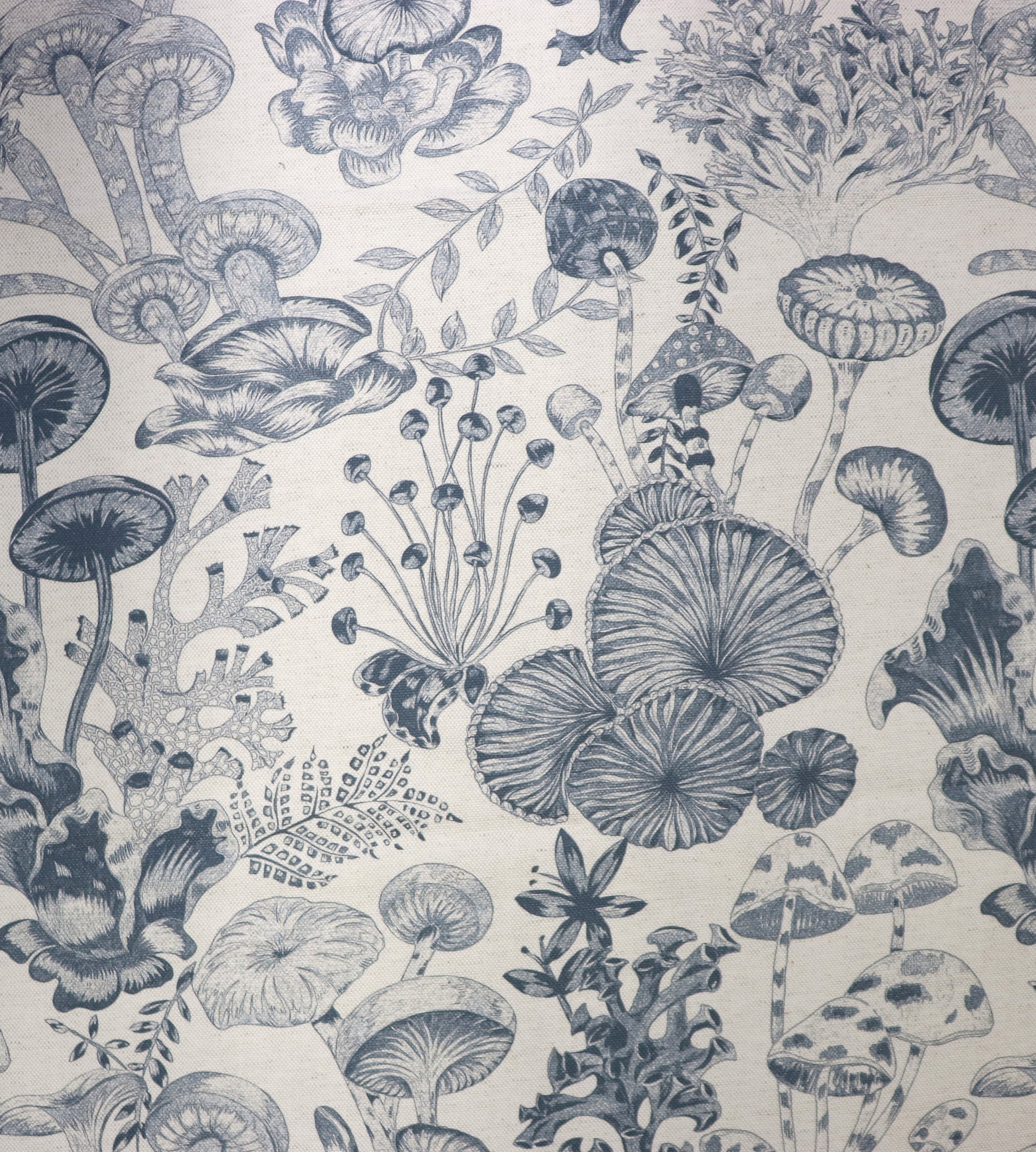 Aldeco Toile Life - Outdoor Fr Riverside Blue Fabric Sample A9TLIFE0004