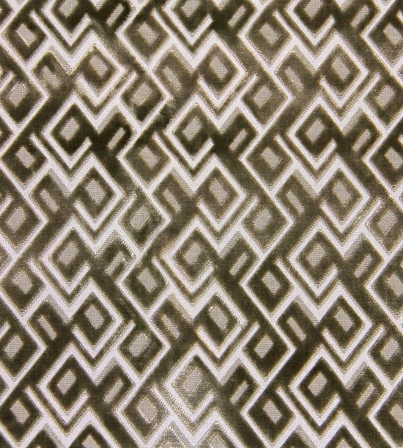 Aldeco Anni Jacquard Velvet Greige Linen Fabric A9ANNI0005