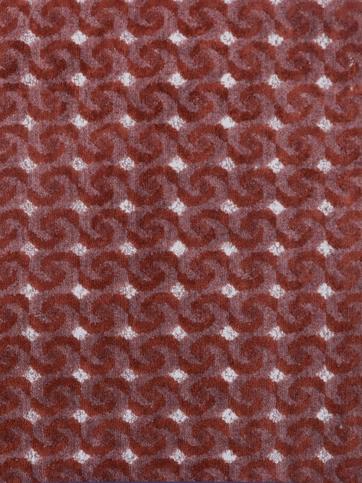Aldeco Frisson Velvet Burgundy Wine Fabric Sample A9FRISSON0005